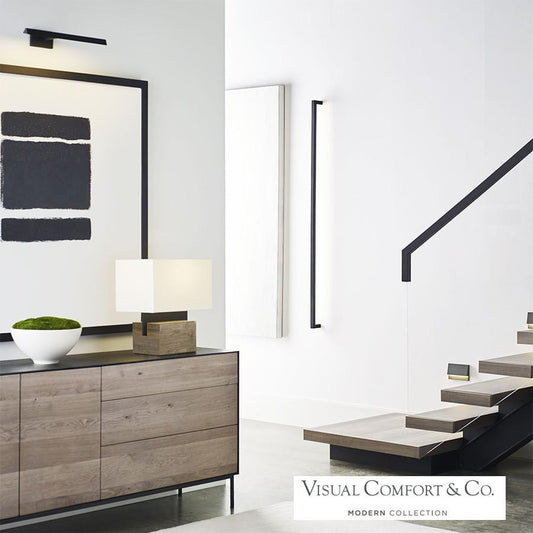 Visual Comfort Modern Stagger X-Large Wall Sconce Nightshade Black