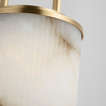 Visual Comfort & Co. Modern Collection Tawa Alabaster Accent Rechargeable Table Lamp