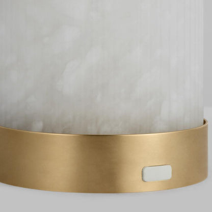 Visual Comfort & Co. Modern Collection Tawa Alabaster Accent Rechargeable Table Lamp