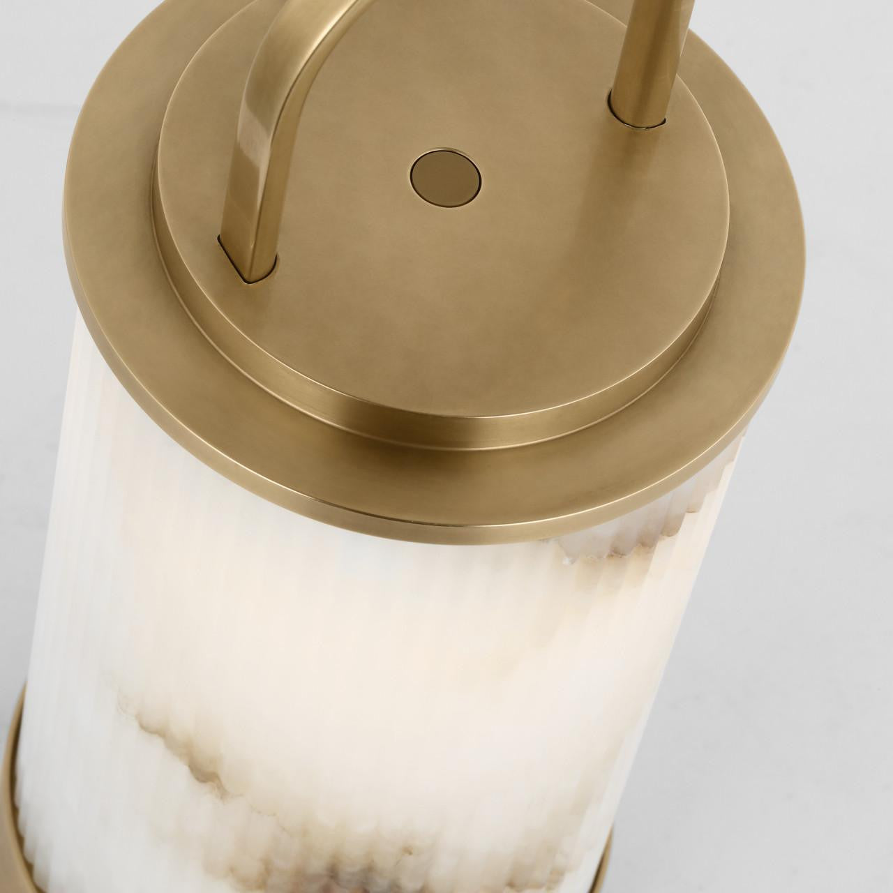 Visual Comfort & Co. Modern Collection Tawa Alabaster Accent Rechargeable Table Lamp