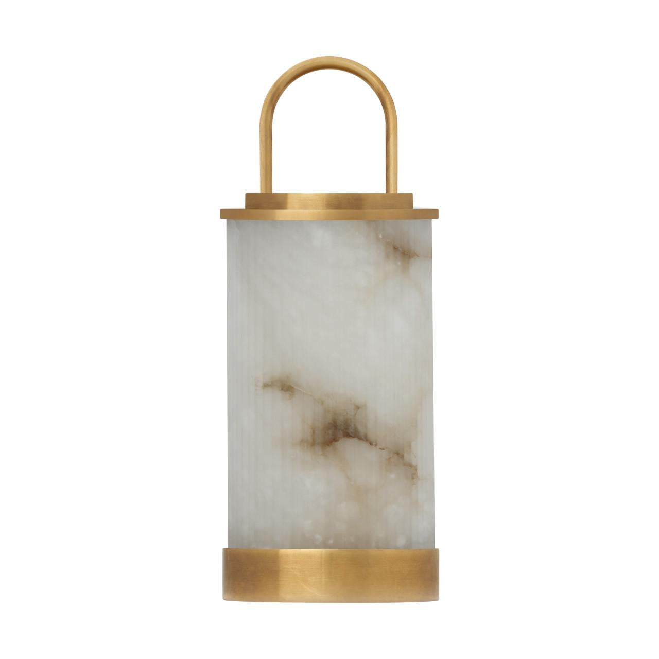 Visual Comfort & Co. Modern Collection Tawa Alabaster Accent Rechargeable Table Lamp