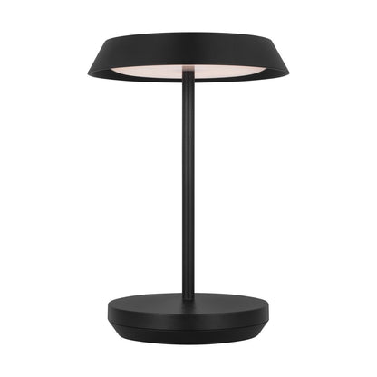 Visual Comfort Modern Tepa Short Accent Rechargeable Table Lamp Black