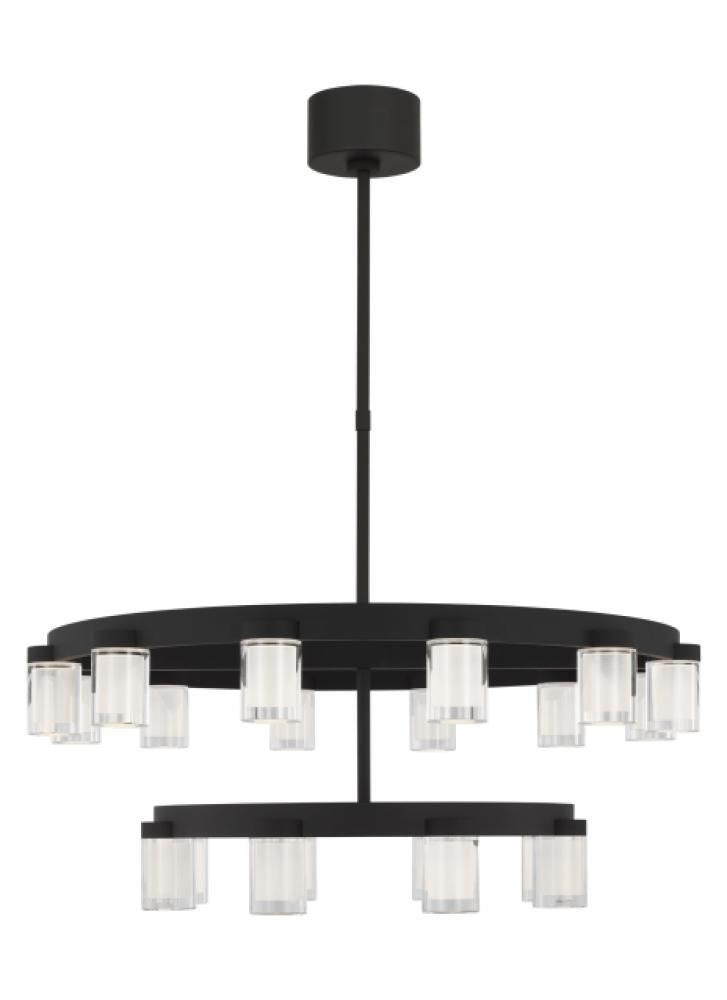 Visual Comfort Modern Esfera Two Tier Medium Chandelier 