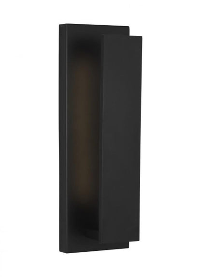 Visual Comfort & Co. Modern Collection The Nate Outdoor Wall Sconce, 1-Light, LED, Black, 17"H (700OWNTE17B-LED930 70PKH4C)