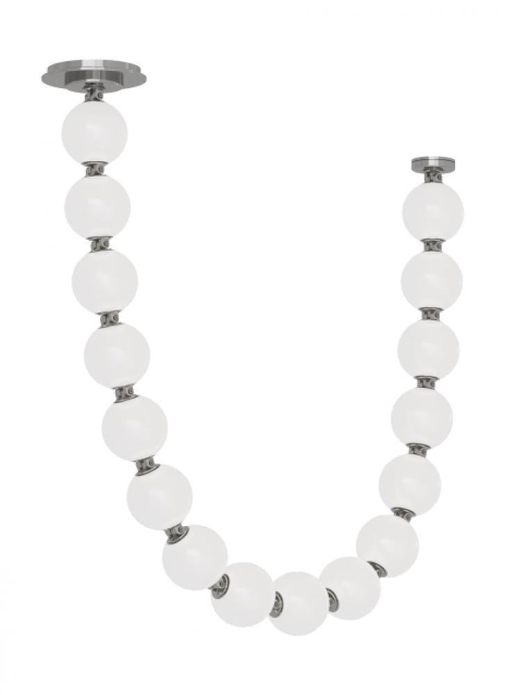 Visual Comfort Modern The Perle Ceiling Pendant Polished Nickel