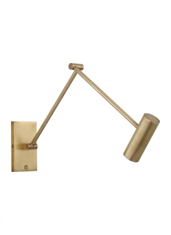 Visual Comfort Modern The Ponte Task Wall Sconce Natural Brass