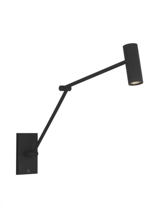 Visual Comfort Modern The Ponte Task Wall Sconce Nightshade Black
