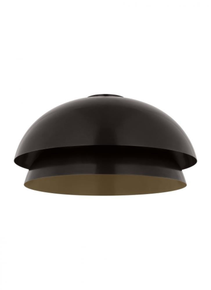 Visual Comfort Modern The Shanti Ceiling Flush Mount Dark Bronze