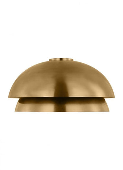 Visual Comfort Modern The Shanti Ceiling Flush Mount Natural Brass