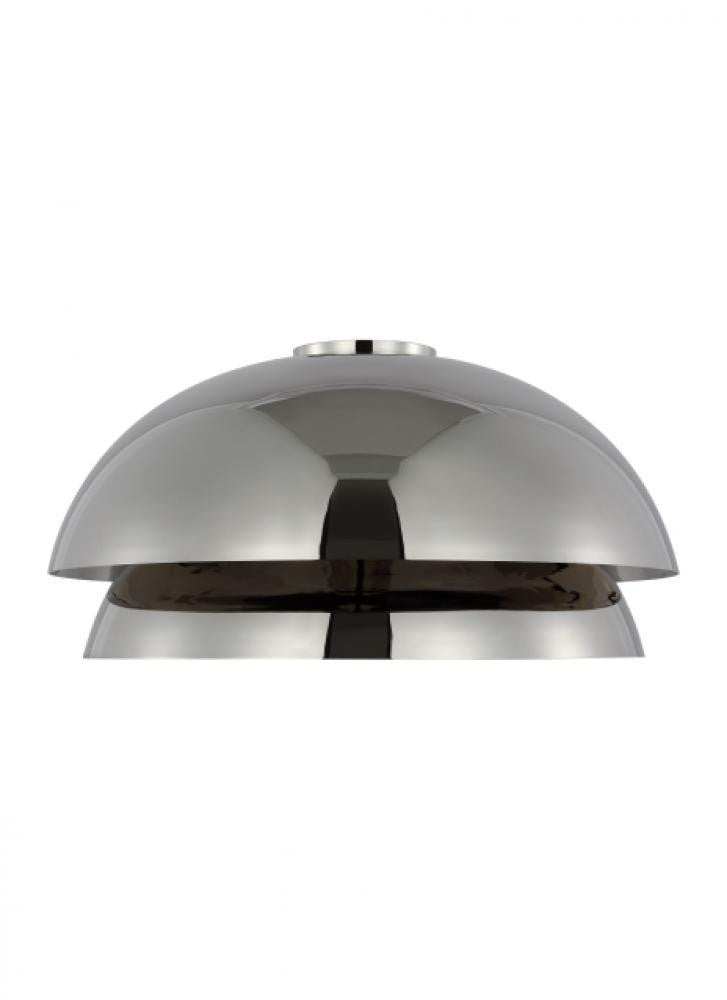 Visual Comfort Modern The Shanti Ceiling Flush Mount Polished Nickel