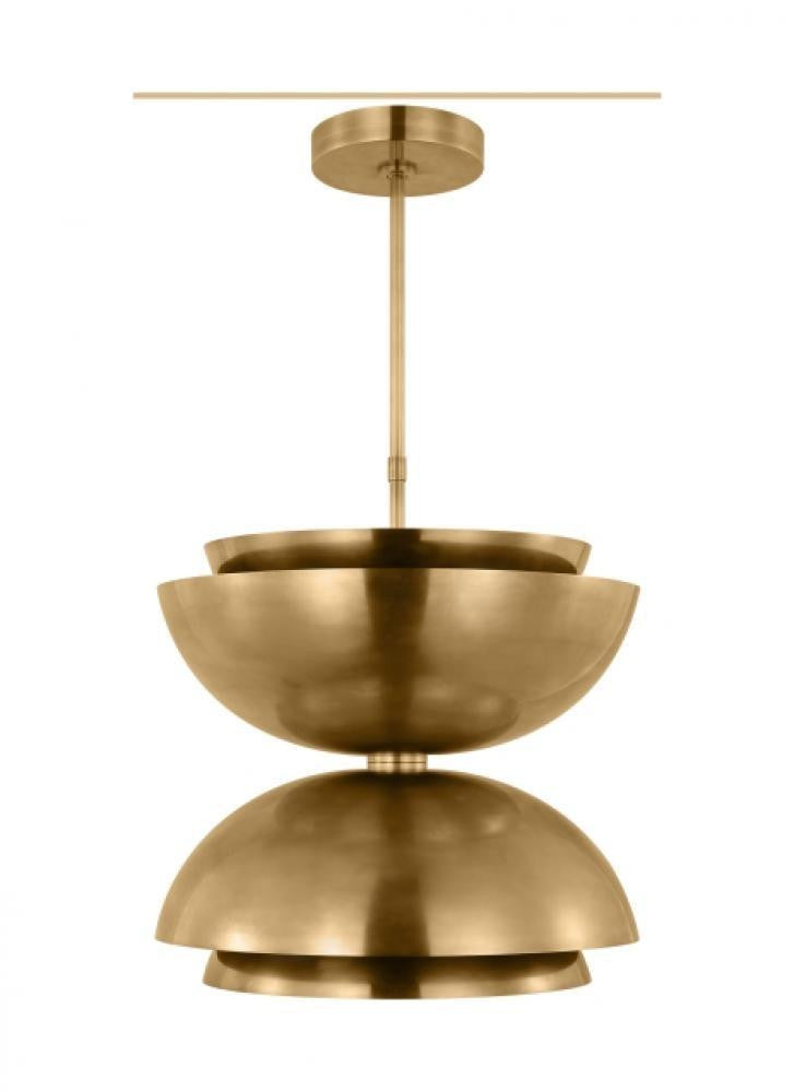 Visual Comfort Modern The Shanti Ceiling Pendant Natural Brass