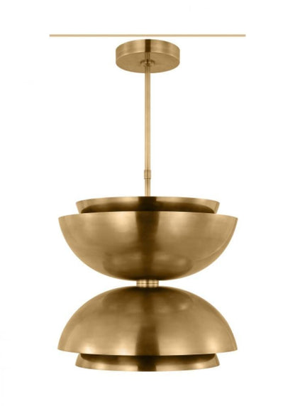 Visual Comfort Modern The Shanti Ceiling Pendant Natural Brass