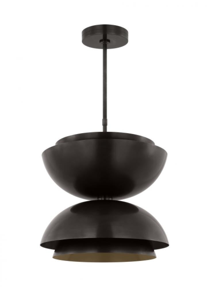 Visual Comfort Modern The Shanti Ceiling Pendant Dark Bronze