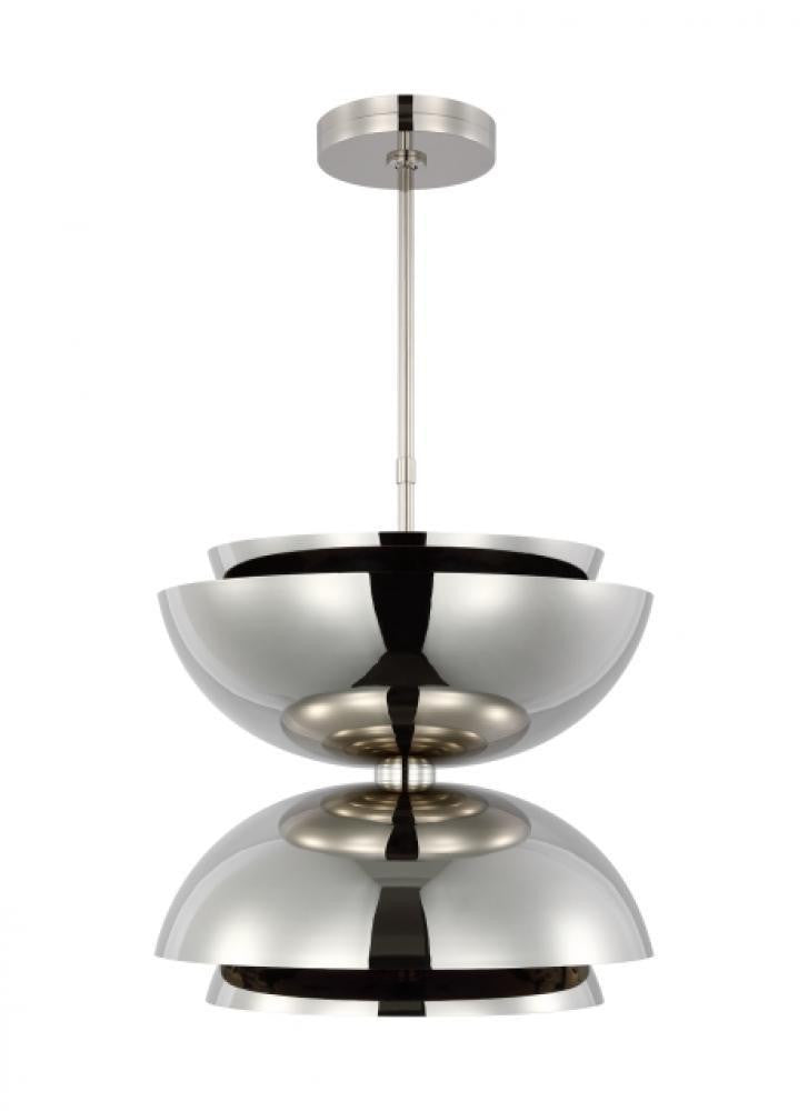 Visual Comfort Modern The Shanti Ceiling Pendant Polished Nickel