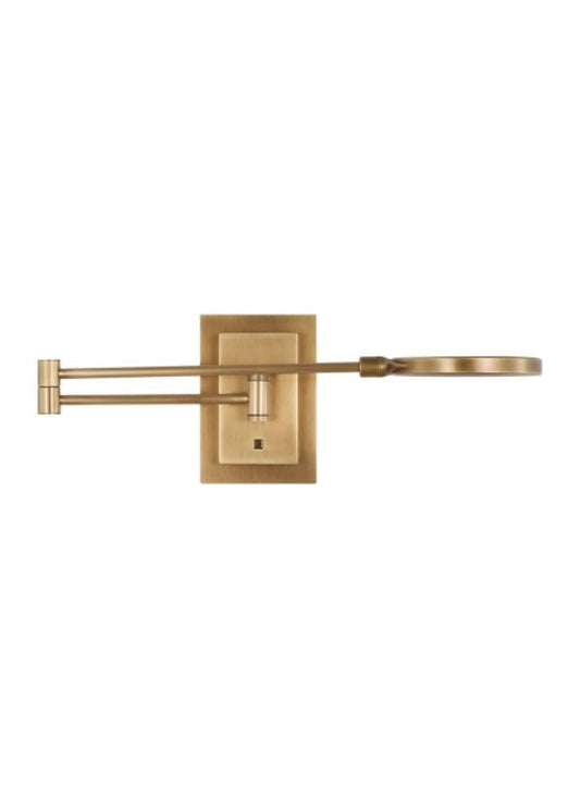 Visual Comfort Modern The Spectica Task Wall Sconce Plated Brass