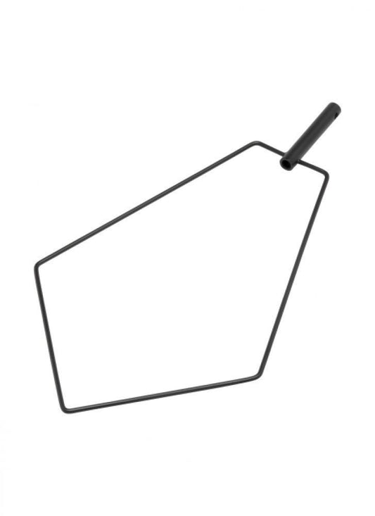 Visual Comfort Modern Trellis Pentagon Pendant Accessory Nightshade Black