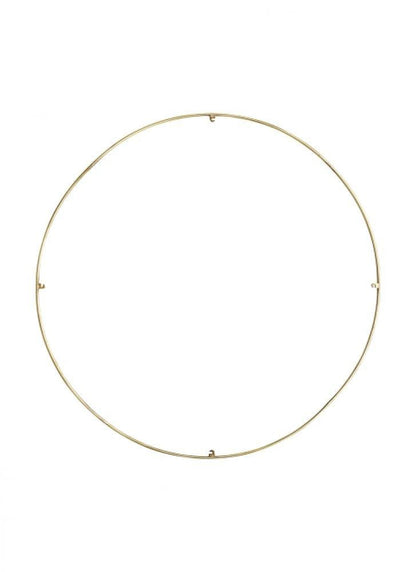Visual Comfort Modern Trellis Spacer Round Natural Brass