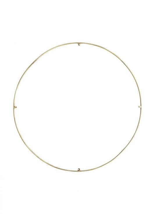 Visual Comfort Modern Trellis Spacer Round Natural Brass