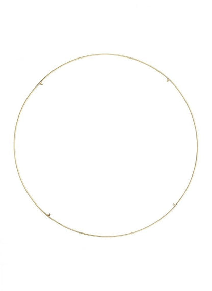 Visual Comfort Modern Trellis Spacer Round Natural Brass