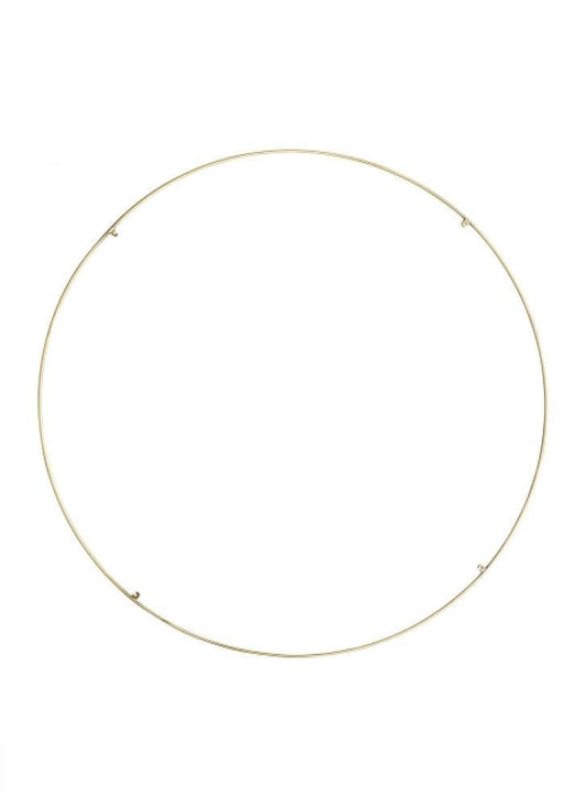 Visual Comfort Modern Trellis Spacer Round Natural Brass
