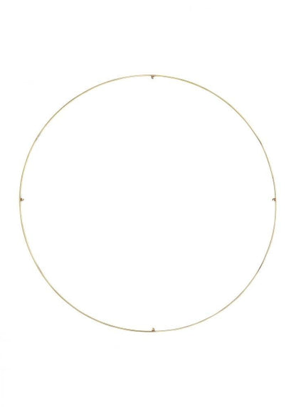 Visual Comfort Modern Trellis Spacer Round Natural Brass