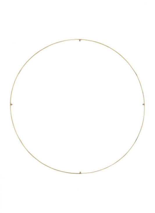 Visual Comfort Modern Trellis Spacer Round Natural Brass
