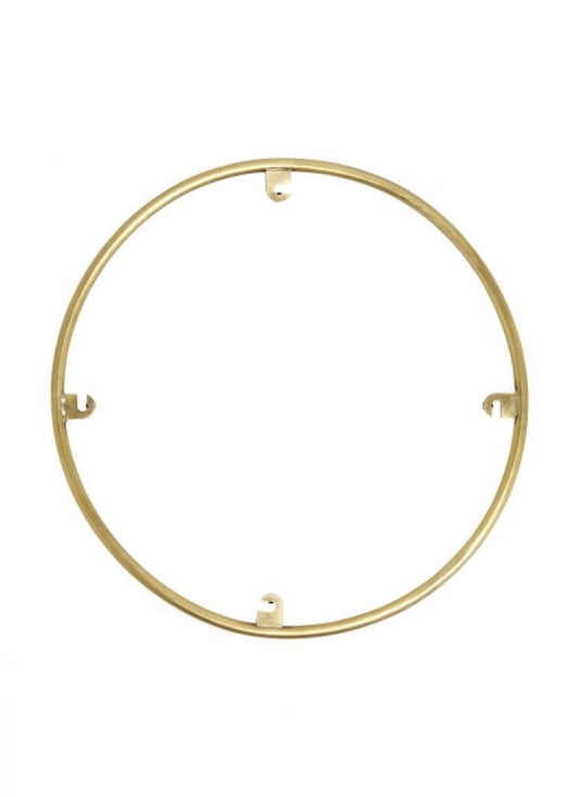 Visual Comfort Modern Trellis Spacer Round Natural Brass