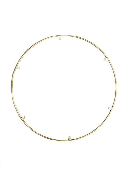 Visual Comfort Modern Trellis Spacer Round Natural Brass