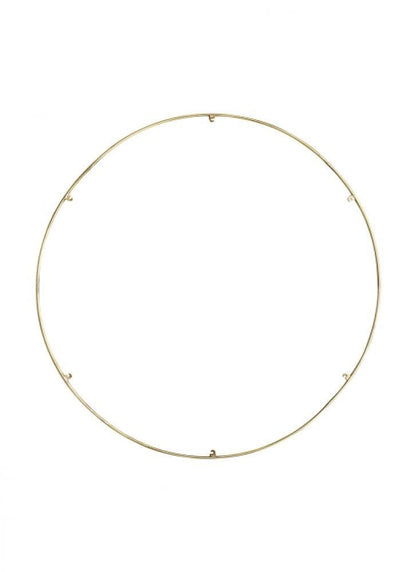 Visual Comfort Modern Trellis Spacer Round Natural Brass