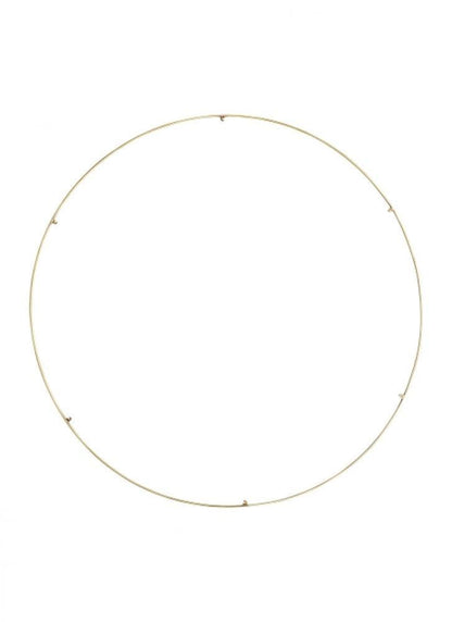 Visual Comfort Modern Trellis Spacer Round Natural Brass