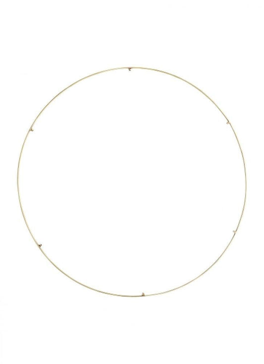 Visual Comfort Modern Trellis Spacer Round Natural Brass