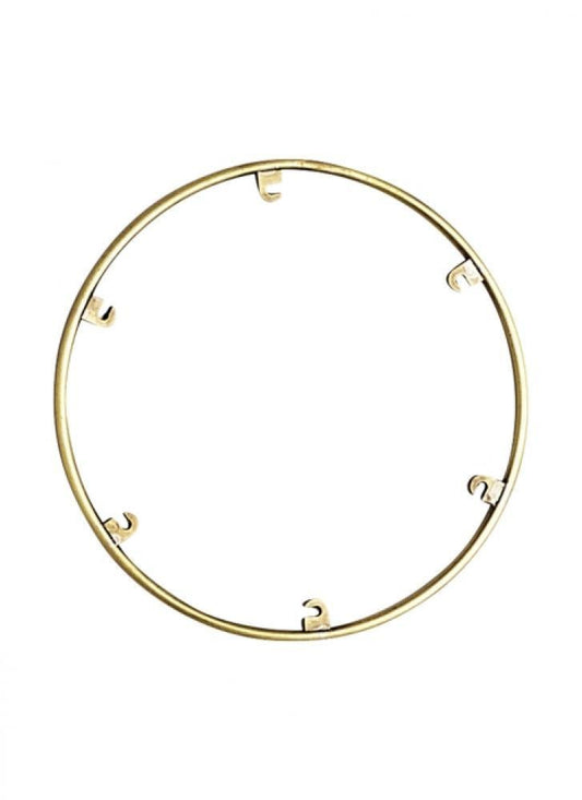 Visual Comfort Modern Trellis Spacer Round Natural Brass