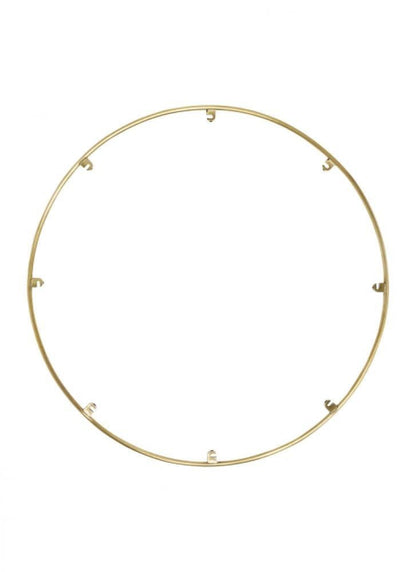 Visual Comfort Modern Trellis Spacer Round Natural Brass