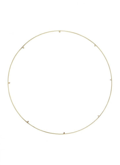 Visual Comfort Modern Trellis Spacer Round Natural Brass