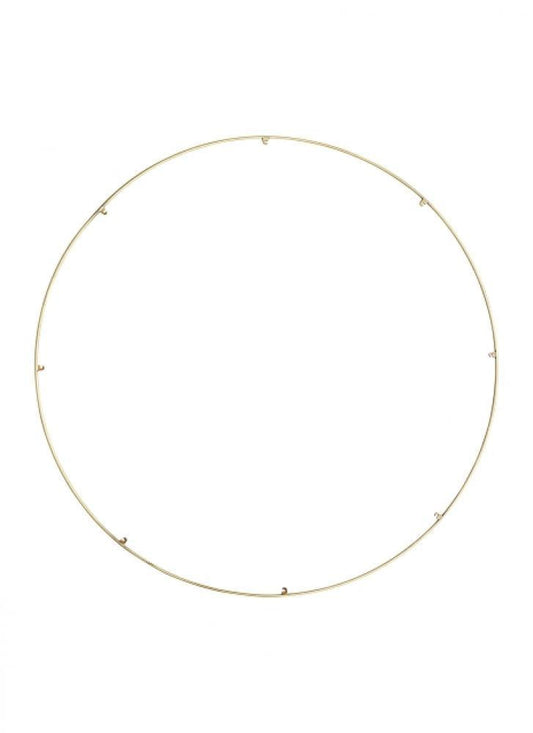 Visual Comfort Modern Trellis Spacer Round Natural Brass