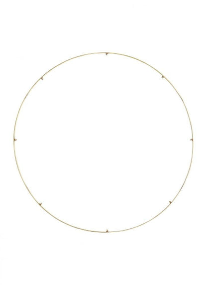 Visual Comfort Modern Trellis Spacer Round Natural Brass