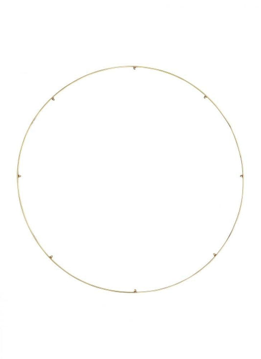 Visual Comfort Modern Trellis Spacer Round Natural Brass