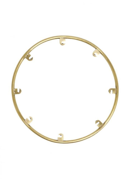 Visual Comfort Modern Trellis Spacer Round Natural Brass