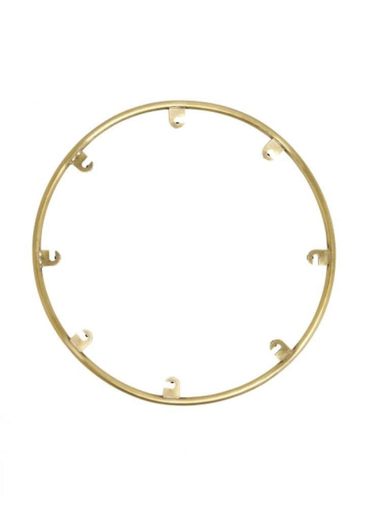 Visual Comfort Modern Trellis Spacer Round Natural Brass