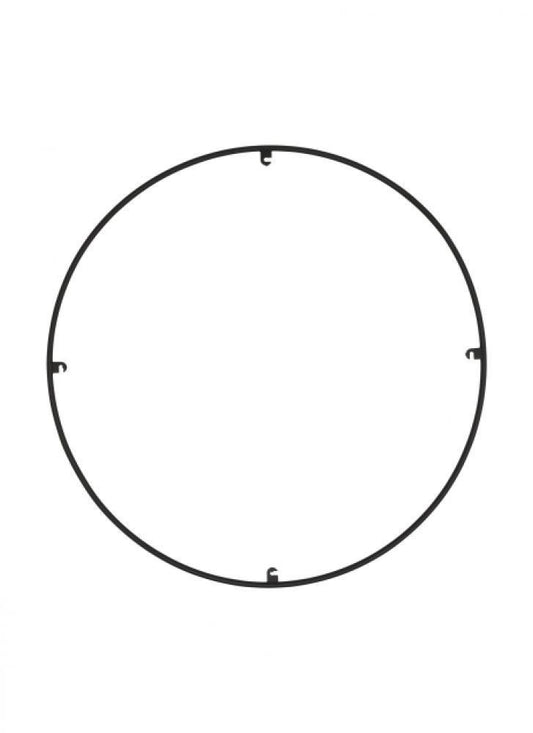 Visual Comfort Modern Trellis Spacer Round Nightshade Black