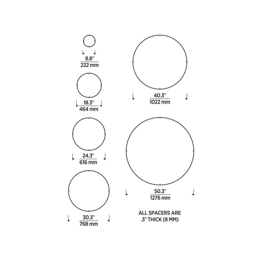 Visual Comfort & Co. Modern Collection Trellis Spacer Round