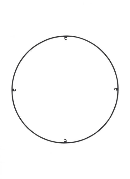 Visual Comfort Modern Trellis Spacer Round Nightshade Black