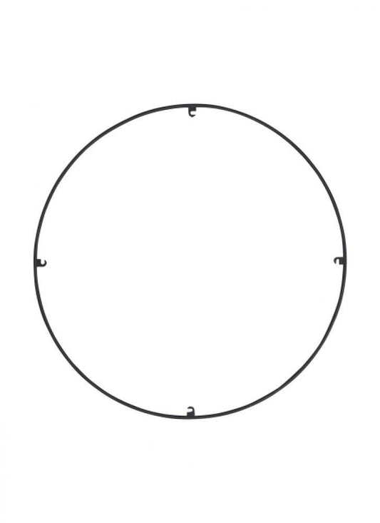 Visual Comfort Modern Trellis Spacer Round Nightshade Black