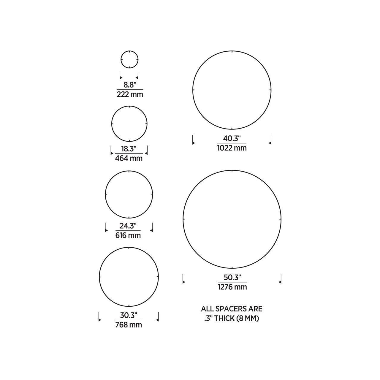 Trellis Spacer Round