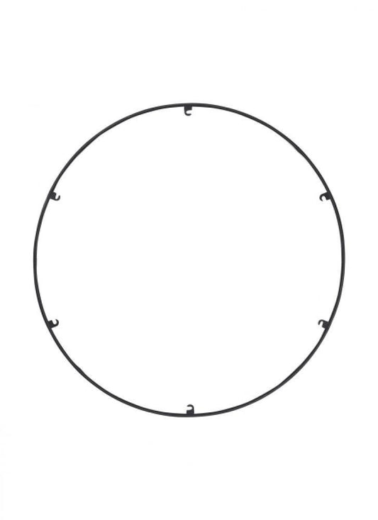 Visual Comfort Modern Trellis Spacer Round Nightshade Black