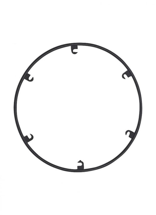 Visual Comfort Modern Trellis Spacer Round Nightshade Black