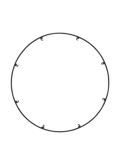 Visual Comfort Modern Trellis Spacer Round Nightshade Black