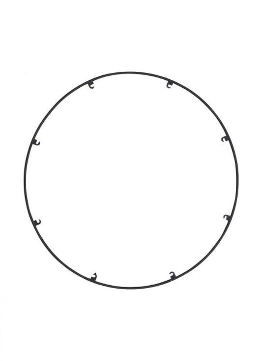 Visual Comfort Modern Trellis Spacer Round Nightshade Black