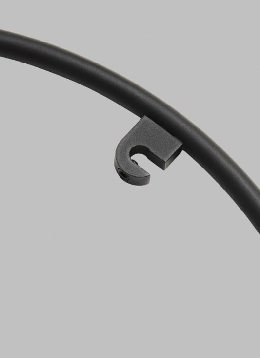 Visual Comfort Modern Trellis Spacer Round Nightshade Black