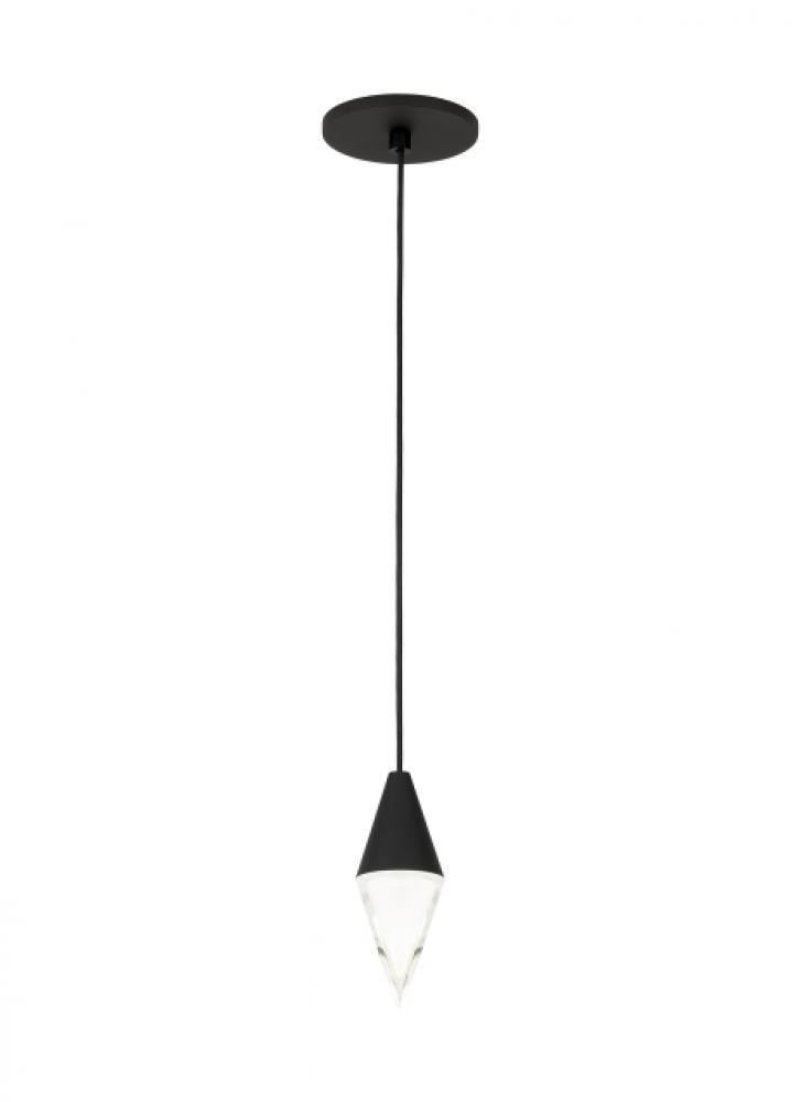 Visual Comfort Modern Turret Light Pendant Nightshade Black